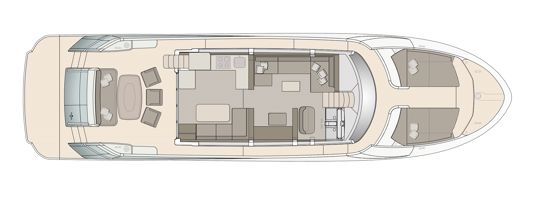 MCY 66 - plan glavne palube