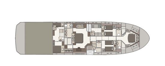 MCY 80 plan donje palube