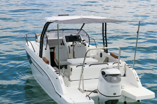 Detaljan pogled na palubu Flyer 8 Sundeck broda