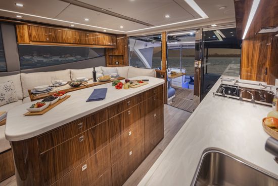 riviera-SUV-645-galley-and-dining-area