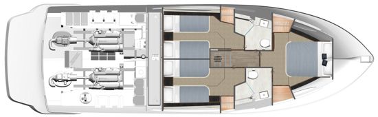 SUV-465-accommodation-deck-layout-with-two-cabins-featuring-two-separate-beds