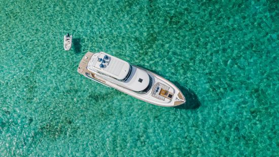 aerial-view-of-the-belize-daybridge-66-yacht-and-its-dinghy