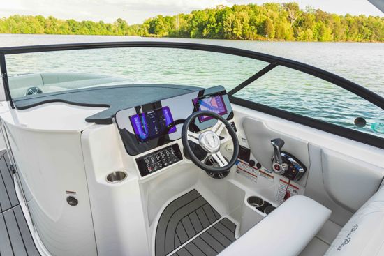  Control panel at Sea Ray 230 SDX OB helm station