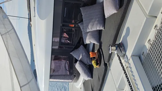 Lagoon 42 2024 Mahi Mahi forward cockpit